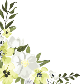 Flowers and Leaves Border