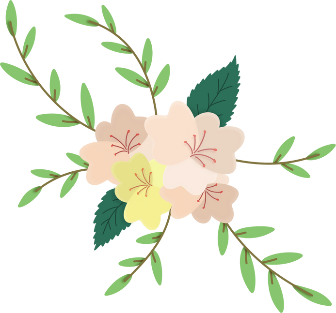 Decorative Flowers Illustration