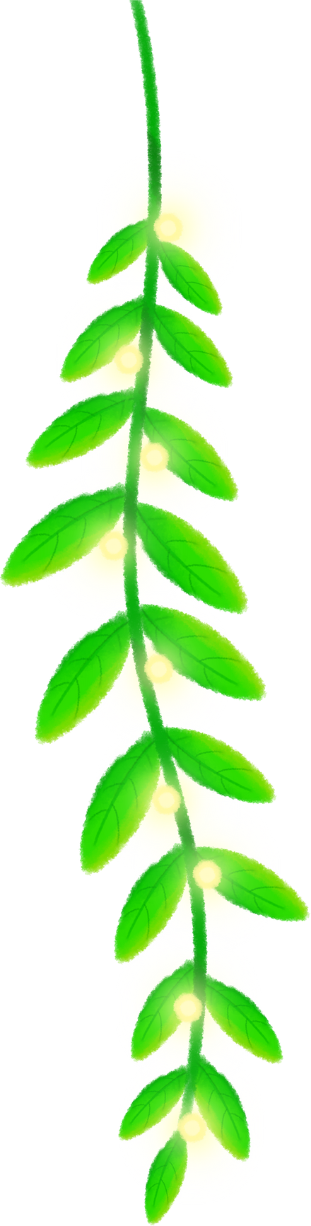 String Lights with Vines